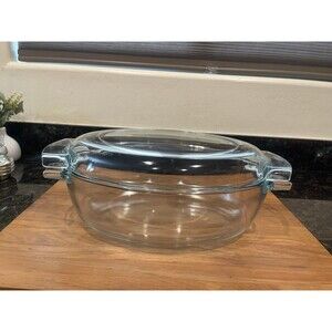 Vintage PYREX Corning Oval Roaster 460 & Lid